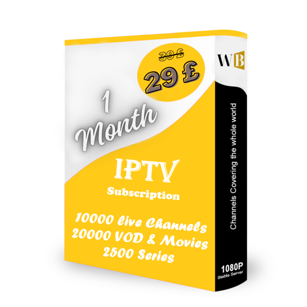 1 MONTH UK IPTV SUBSCRIPTION